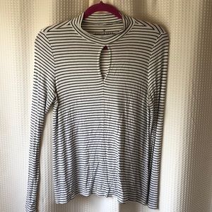 Black and white striped long sleeve